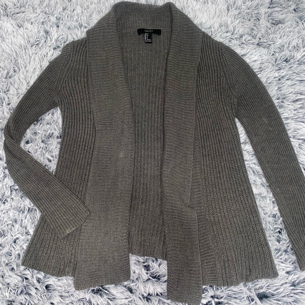 Forever 21 Gray Women's Cardigan - Picture 8 of 9
